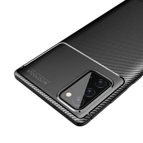 Силиконов гръб ТПУ Карбон за Samsung Galaxy Note 20 Ultra N985F / Samsung Galaxy Note 20 Ultra 5G N986B черен